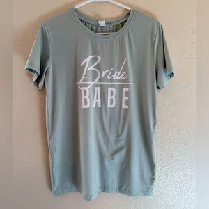 Bride Babe Graphic Tee - Mint Green